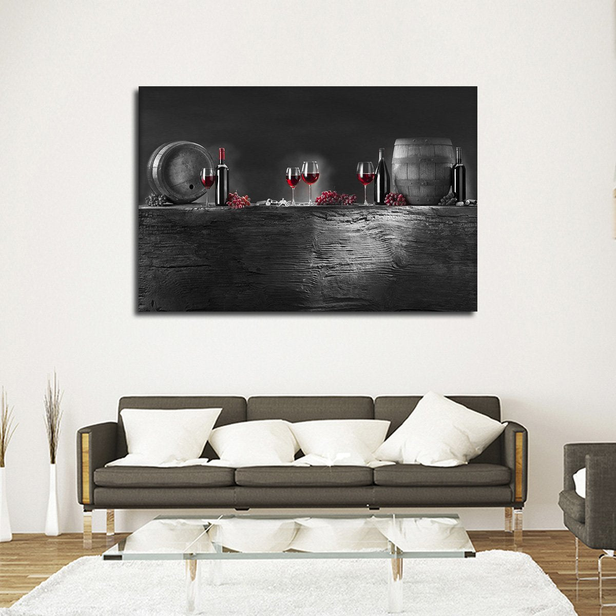 Wine Barrels Pop Multi Panel Canvas Wall Art