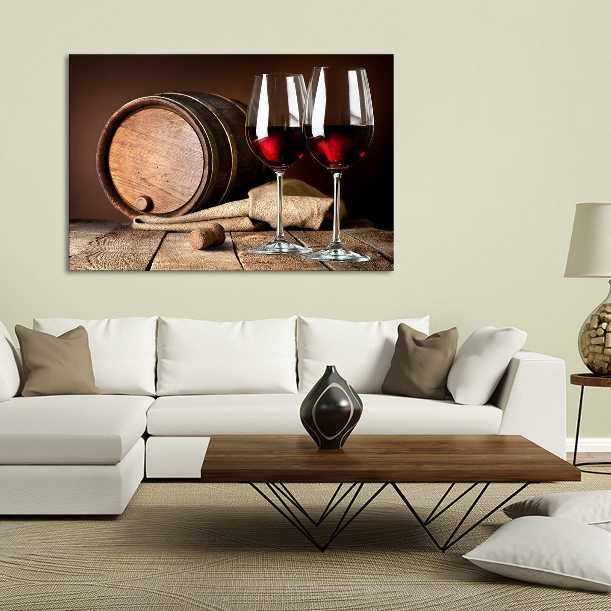 Wine Fusion Multi Panel Canvas Wall Art
