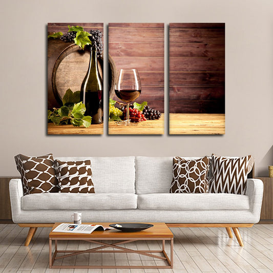Wine Keg Multi Panel Canvas Wall Art