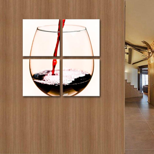 Wine O'clock Multi Panel Canvas Wall Art