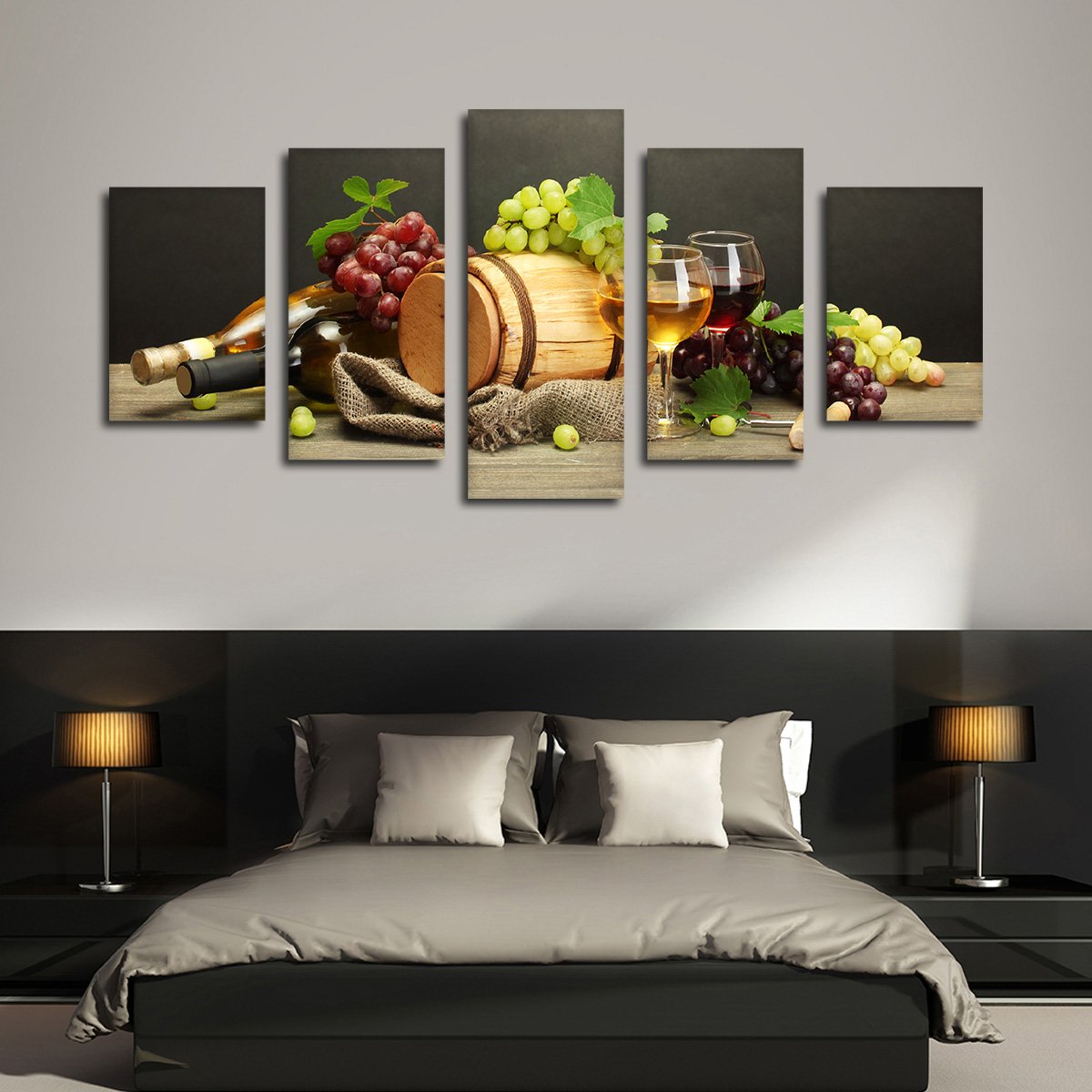 Wine Blend Multi Panel Canvas Wall Art