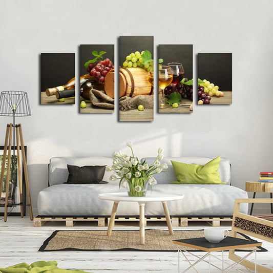 Wine Blend Multi Panel Canvas Wall Art