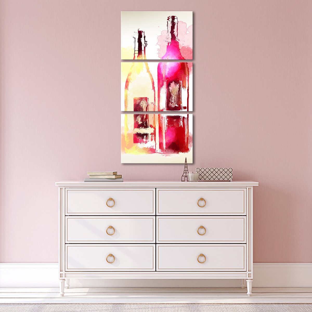 Wine In Color Multi Panel Canvas Wall Art