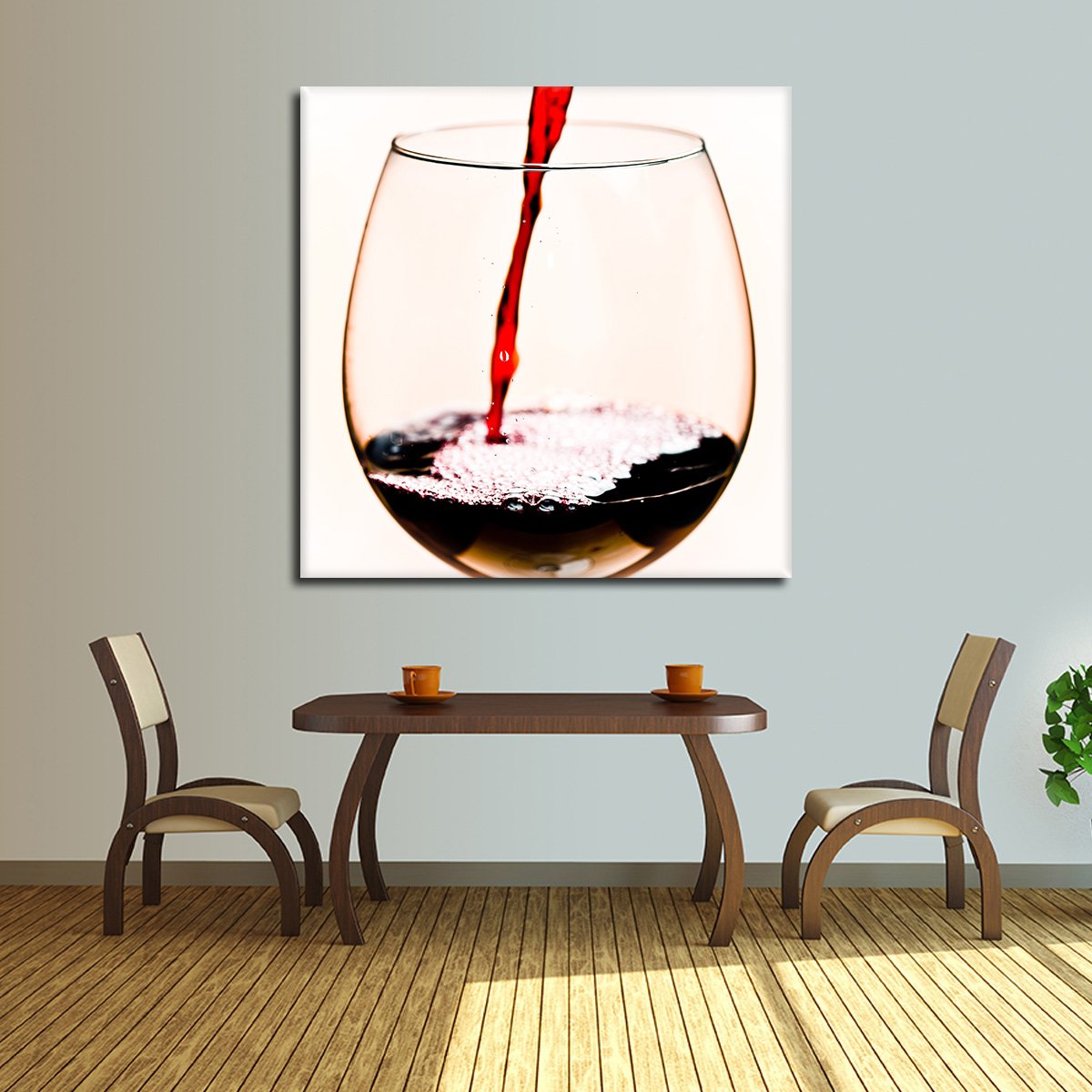 Wine O'clock Multi Panel Canvas Wall Art