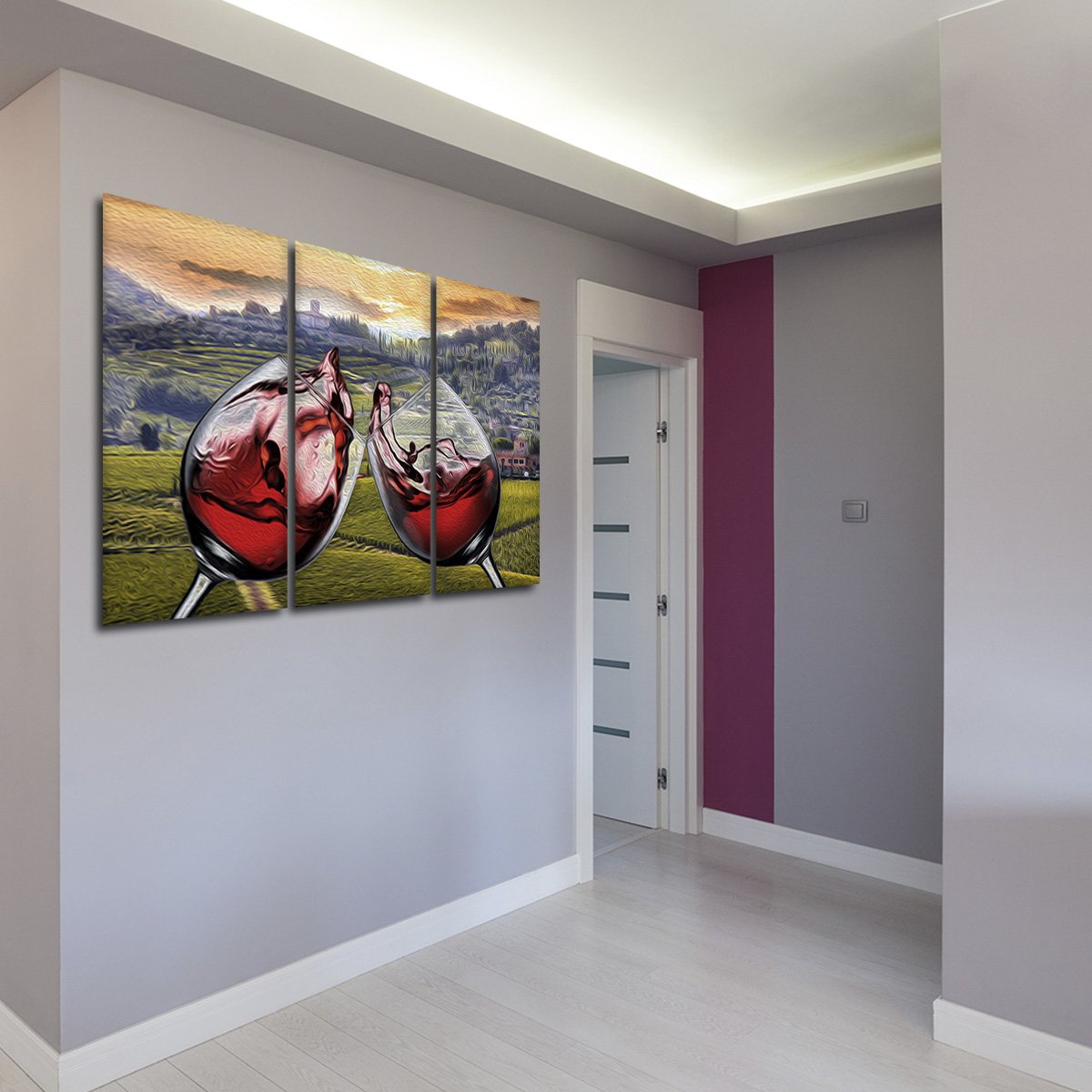 Cheers To Life Multi Panel Canvas Wall Art