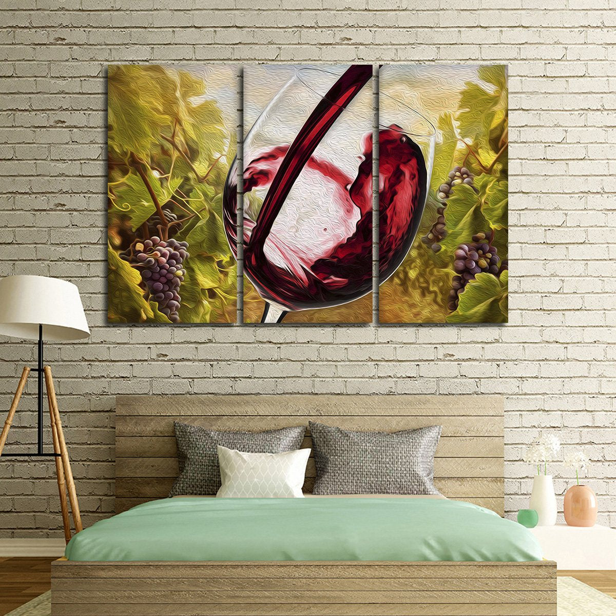Tuscan Vineyard Multi Panel Canvas Wall Art
