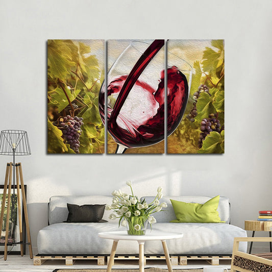Tuscan Vineyard Multi Panel Canvas Wall Art