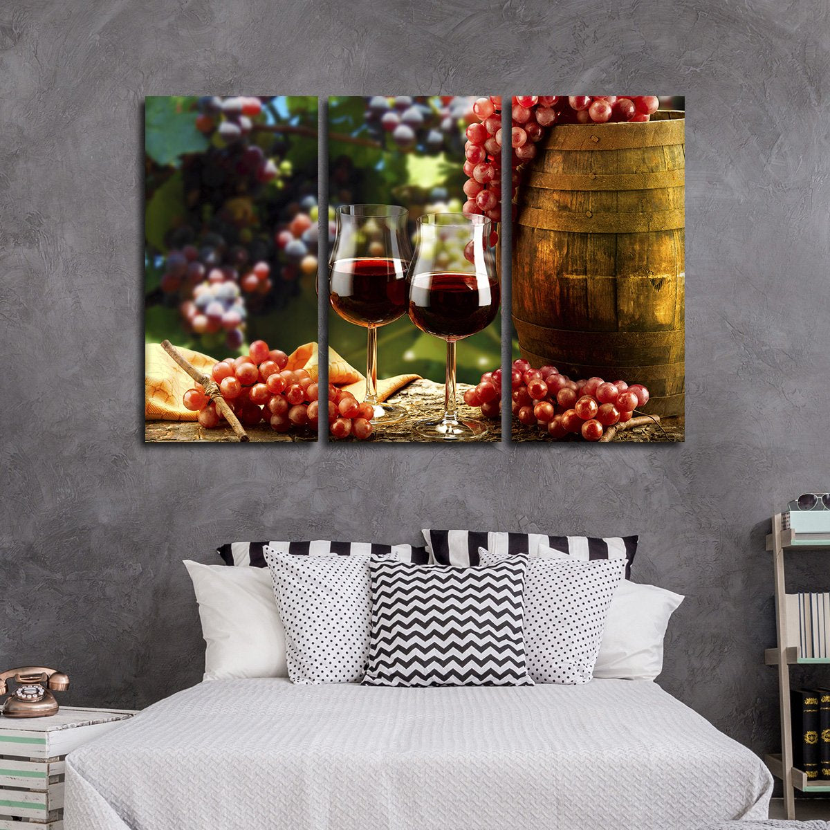 Wine Pairings Multi Panel Canvas Wall Art