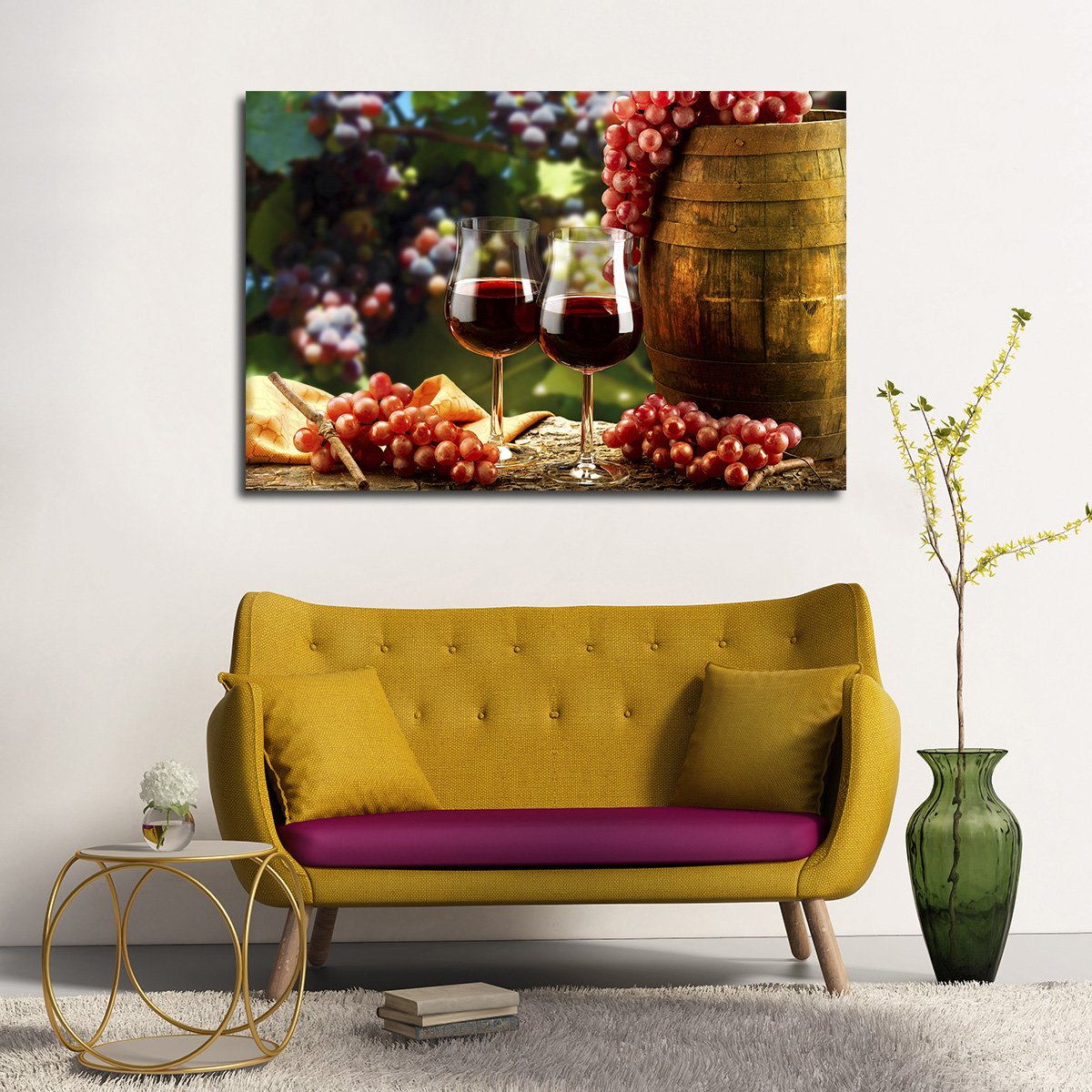 Wine Pairings Multi Panel Canvas Wall Art