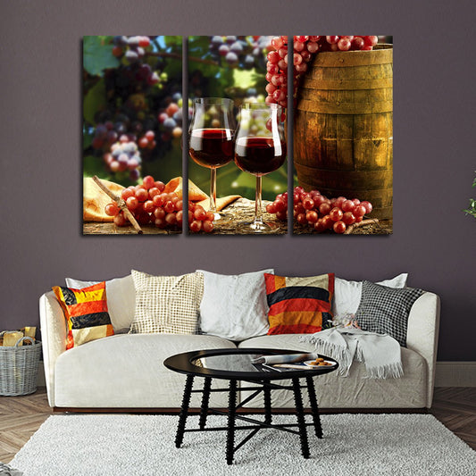 Wine Pairings Multi Panel Canvas Wall Art