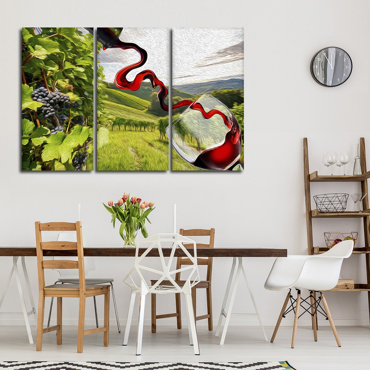 Morning In Sonoma Multi Panel Canvas Wall Art