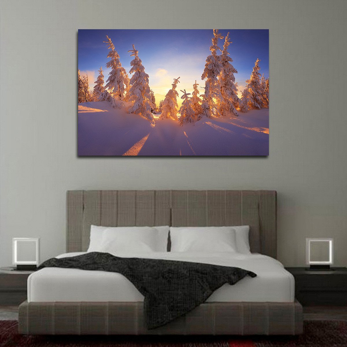 Winter Forest Multi Panel Canvas Wall Art
