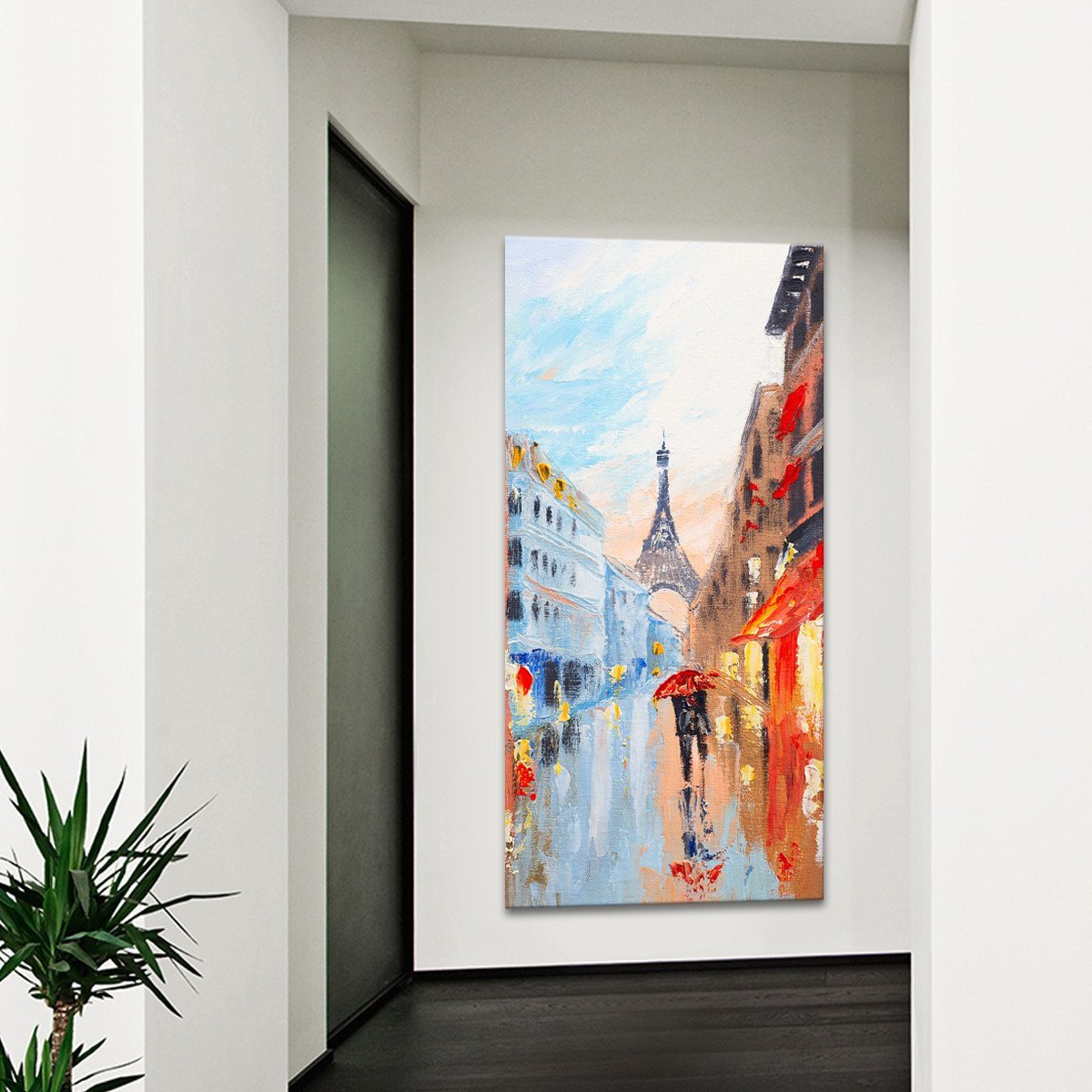 Winter In Paris Multi Panel Canvas Wall Art