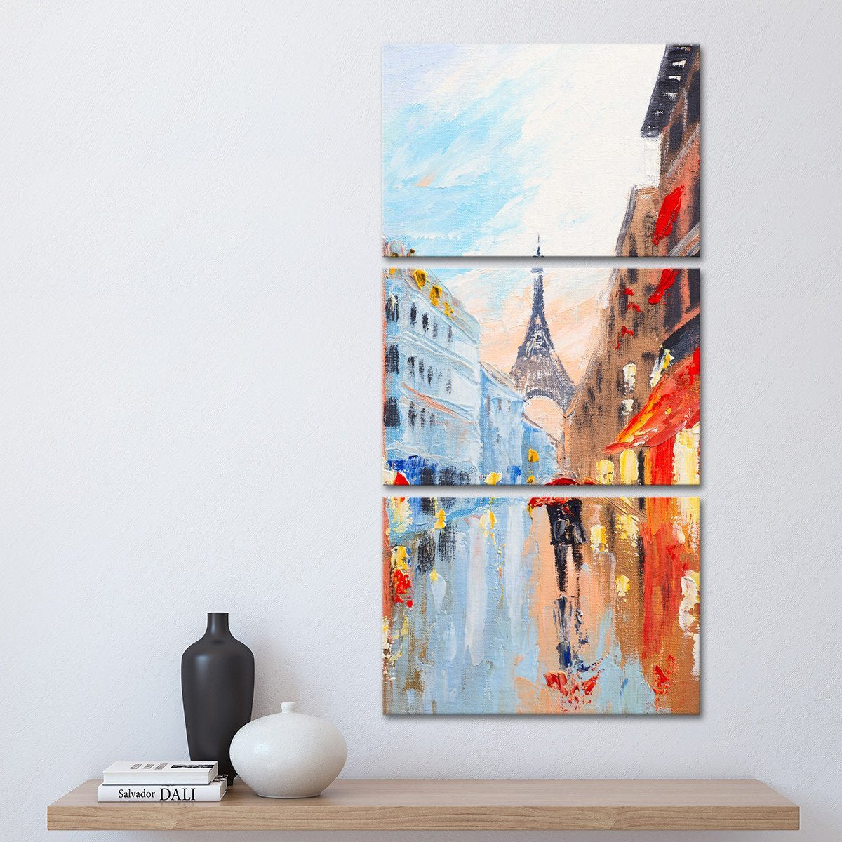 Winter In Paris Multi Panel Canvas Wall Art