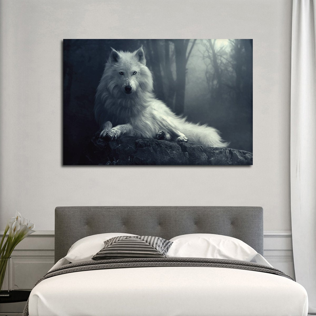 Wolf Gaze Multi Panel Canvas Wall Art