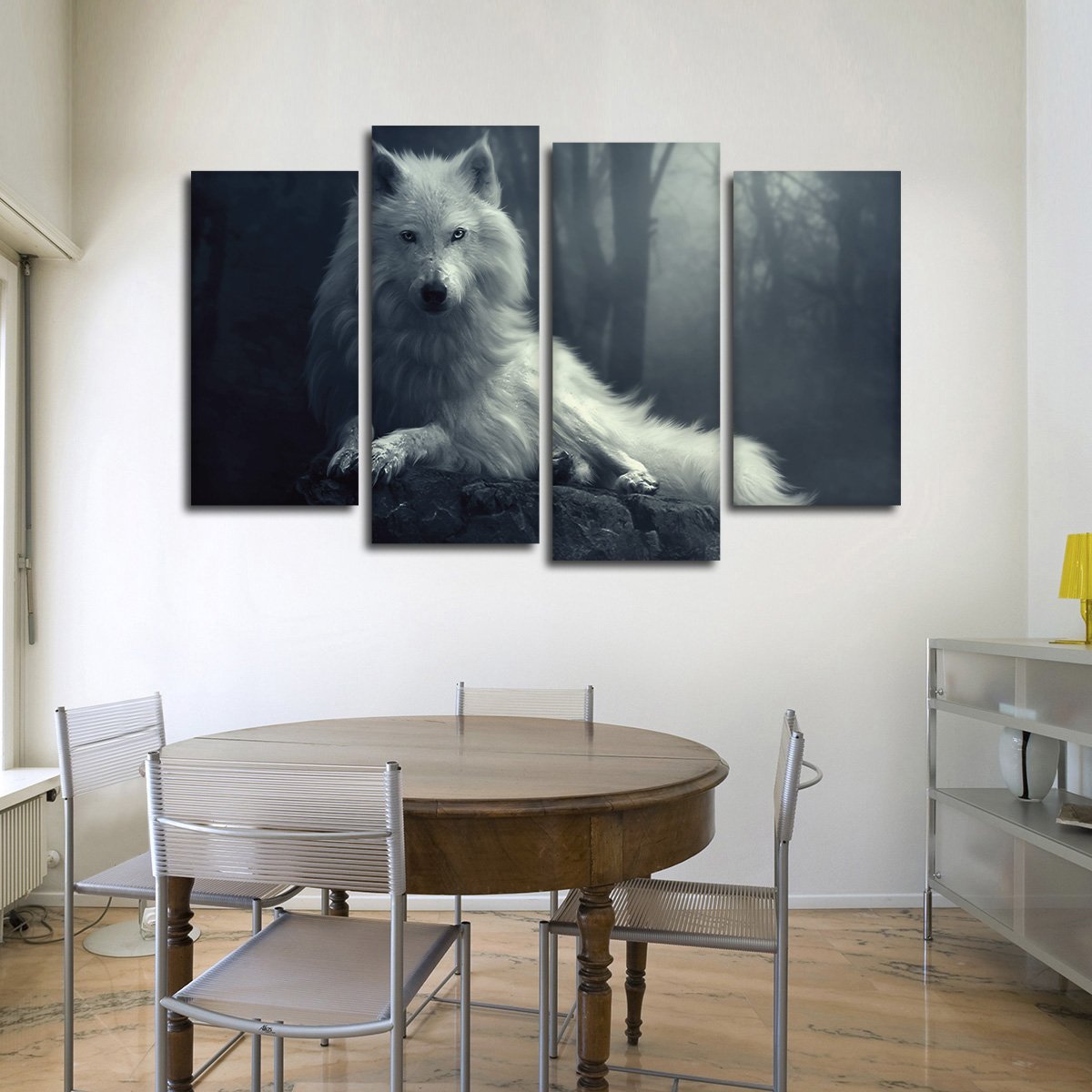 Wolf Gaze Multi Panel Canvas Wall Art