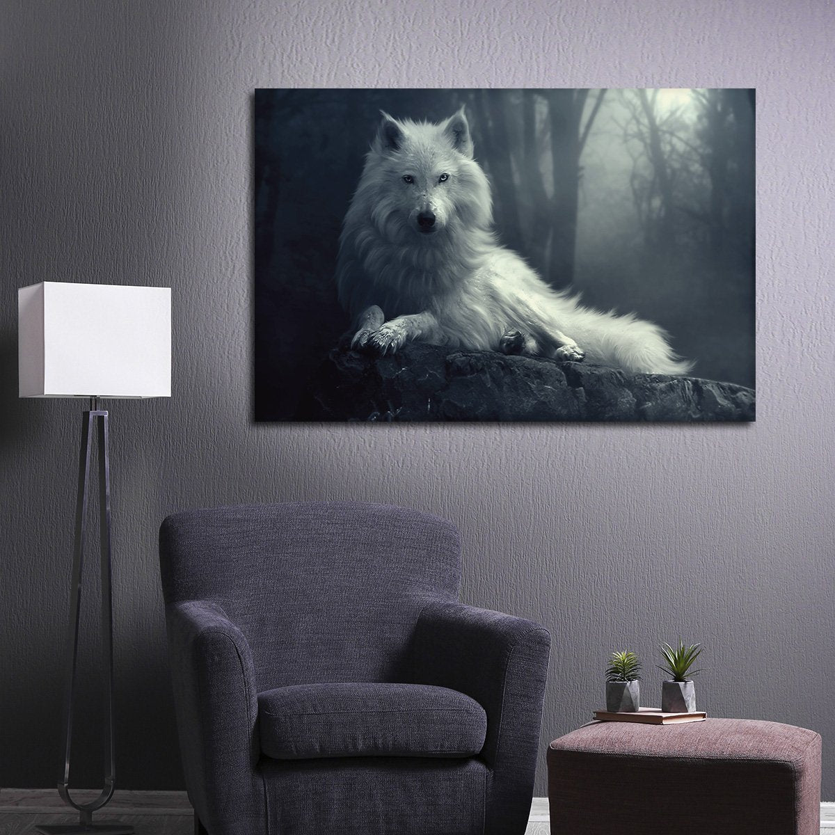 Wolf Gaze Multi Panel Canvas Wall Art