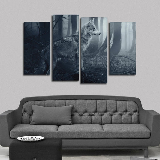 Canis Lupus Multi Panel Canvas Wall Art