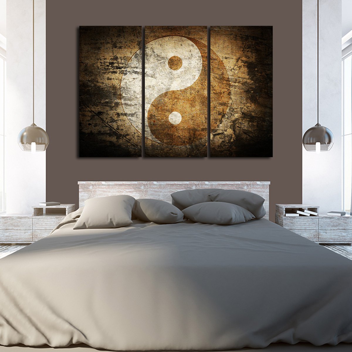 Yin-Yang Multi Panel Canvas Wall Art