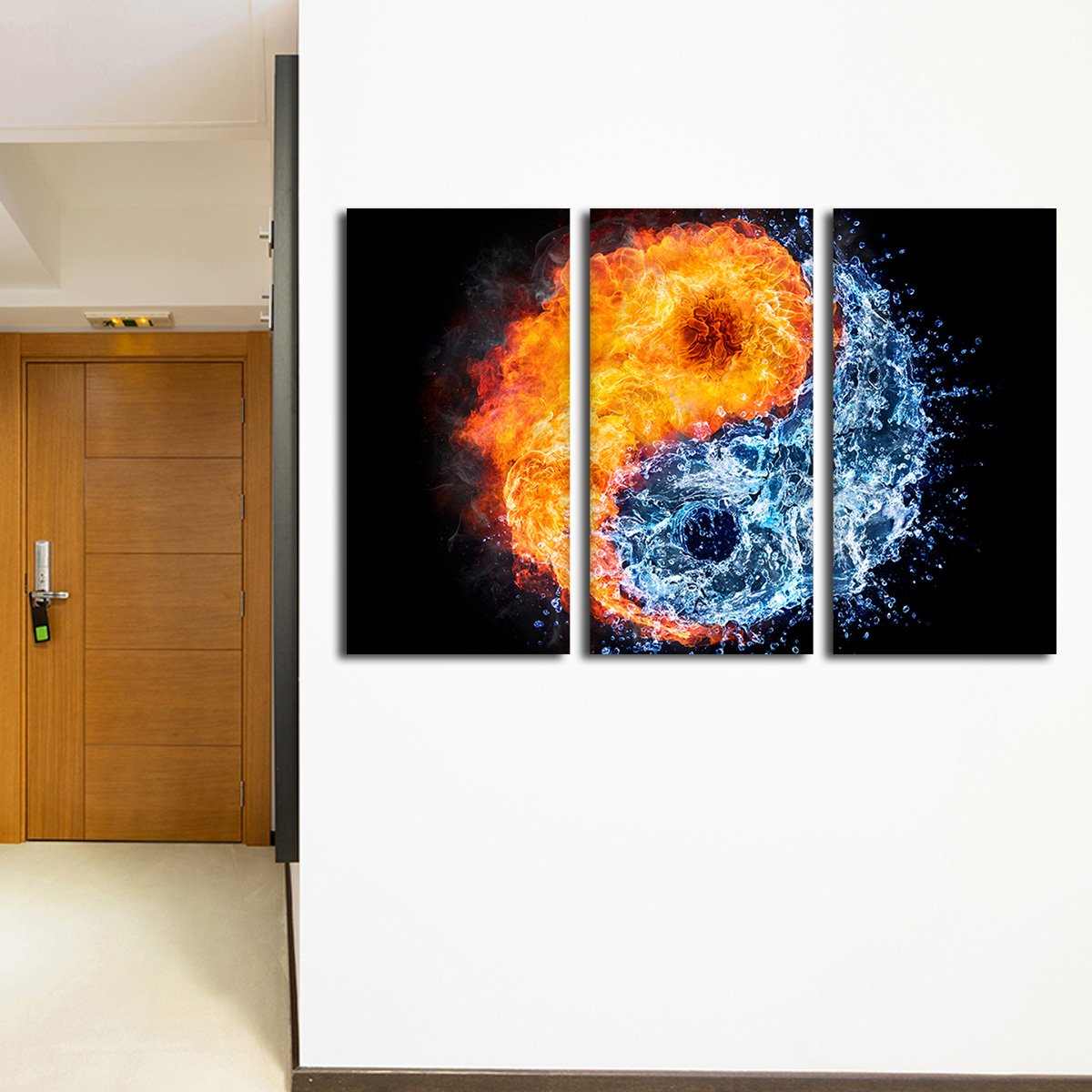 Yin Yang Elements Multi Panel Canvas Wall Art