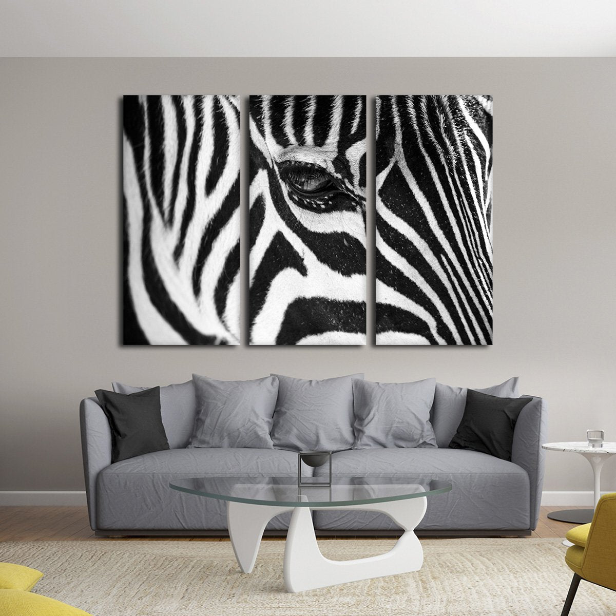 Zebra Multi Panel Canvas Wall Art