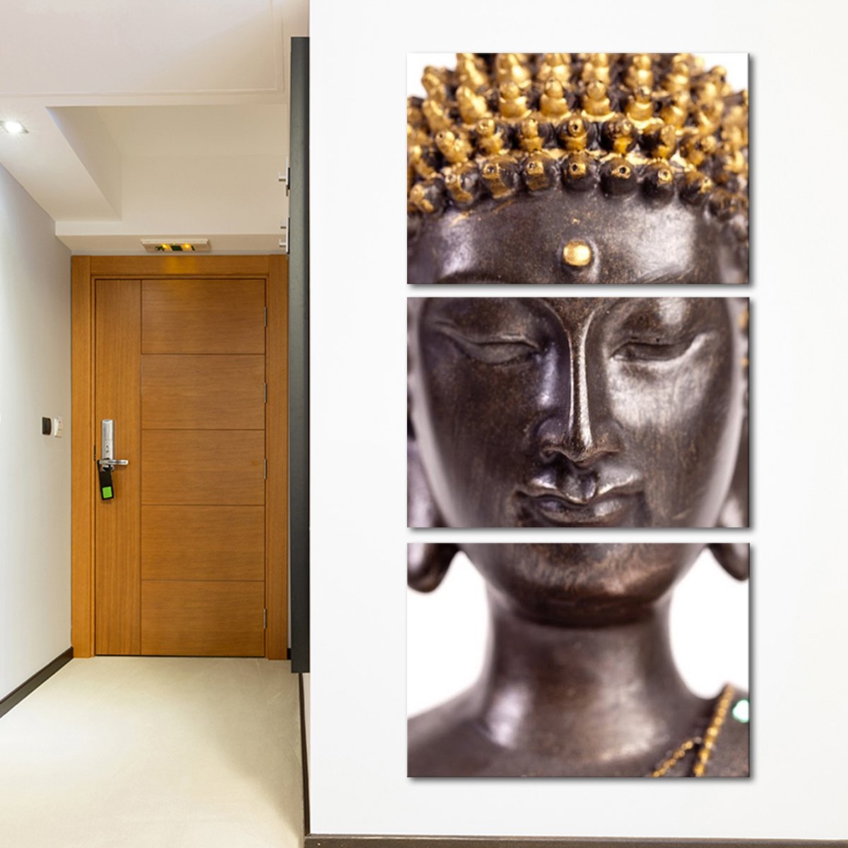 Zen Statue Multi Panel Canvas Wall Art