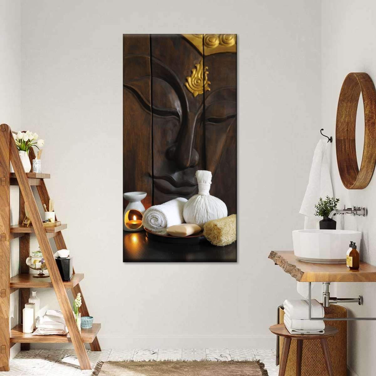 Harmonious Buddha Multi Panel Canvas Wall Art