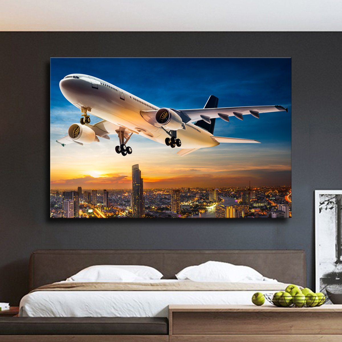 Business Plane Multi Panel Canvas Wall Art