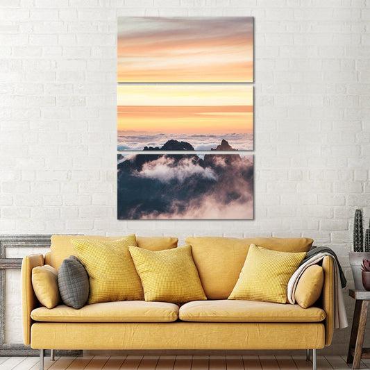 Colors Of The Sky Multi Panel Canvas Wall Art sky ElephantStock 3 Piece 14" X 23" 