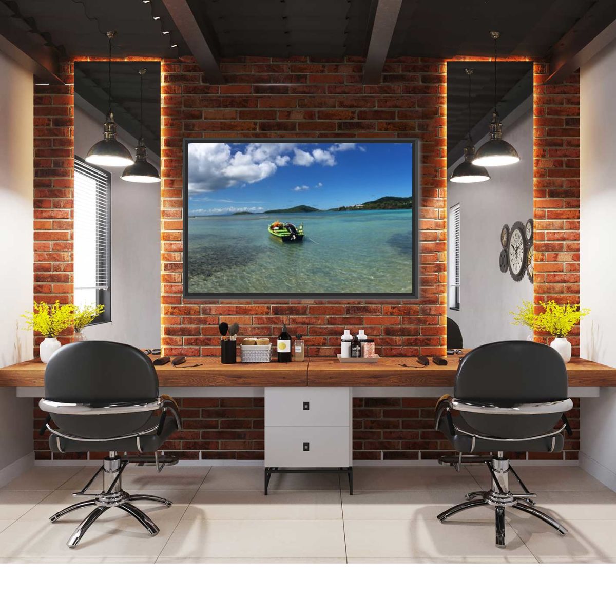 Arkadi Test Framed PRD Multi Panel Canvas Wall Art