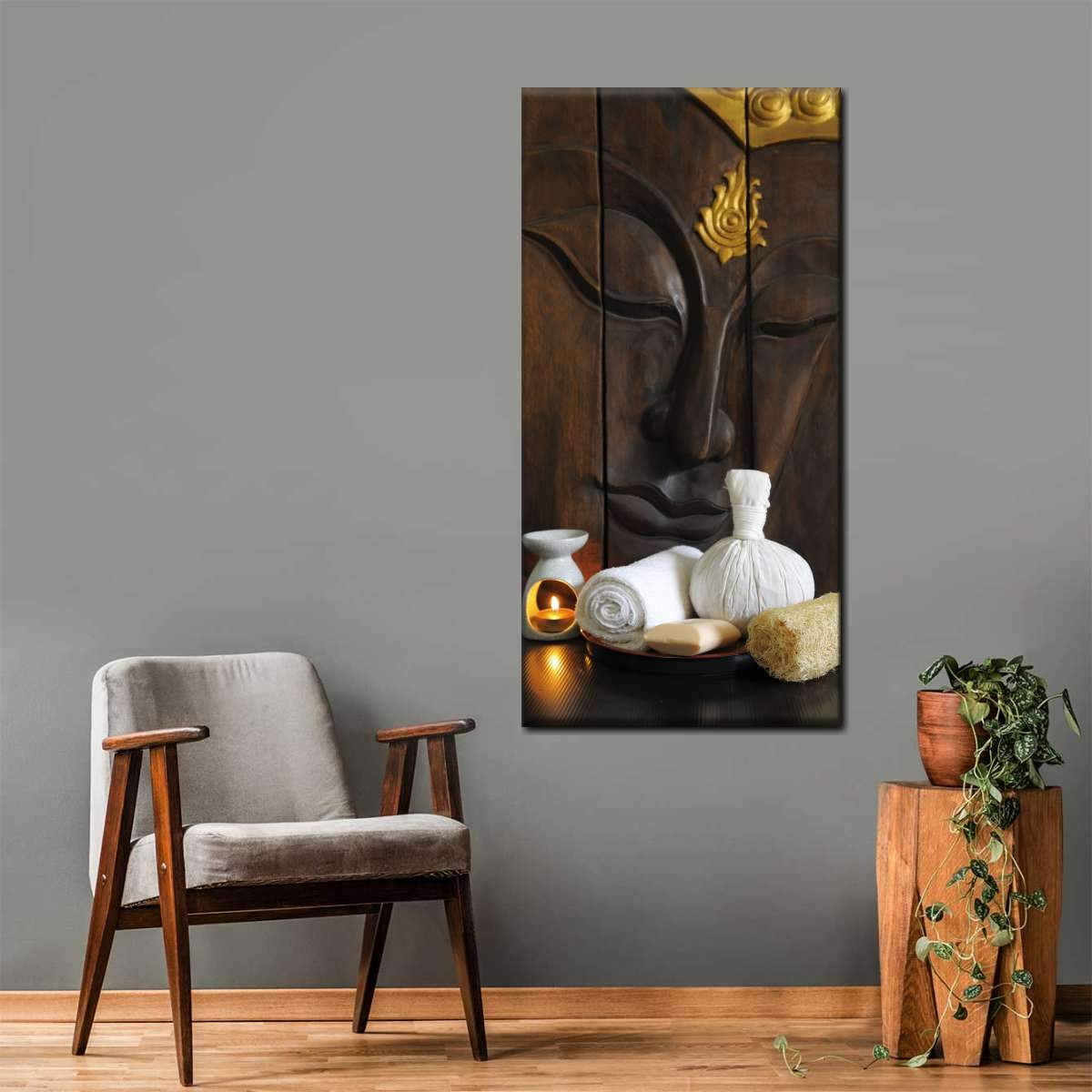 Harmonious Buddha Multi Panel Canvas Wall Art