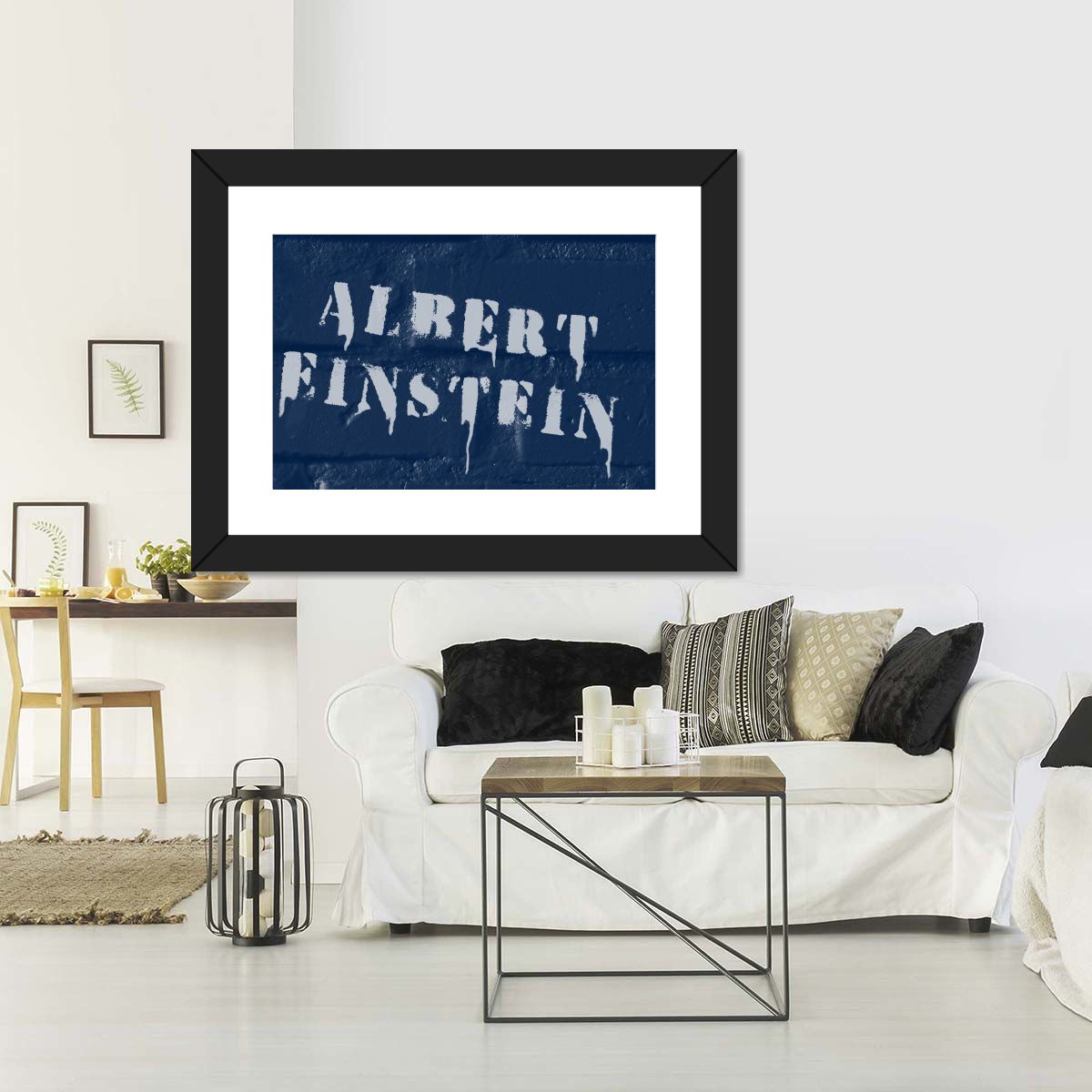 Albert Einstein Graffiti Multi Panel Canvas Wall Art