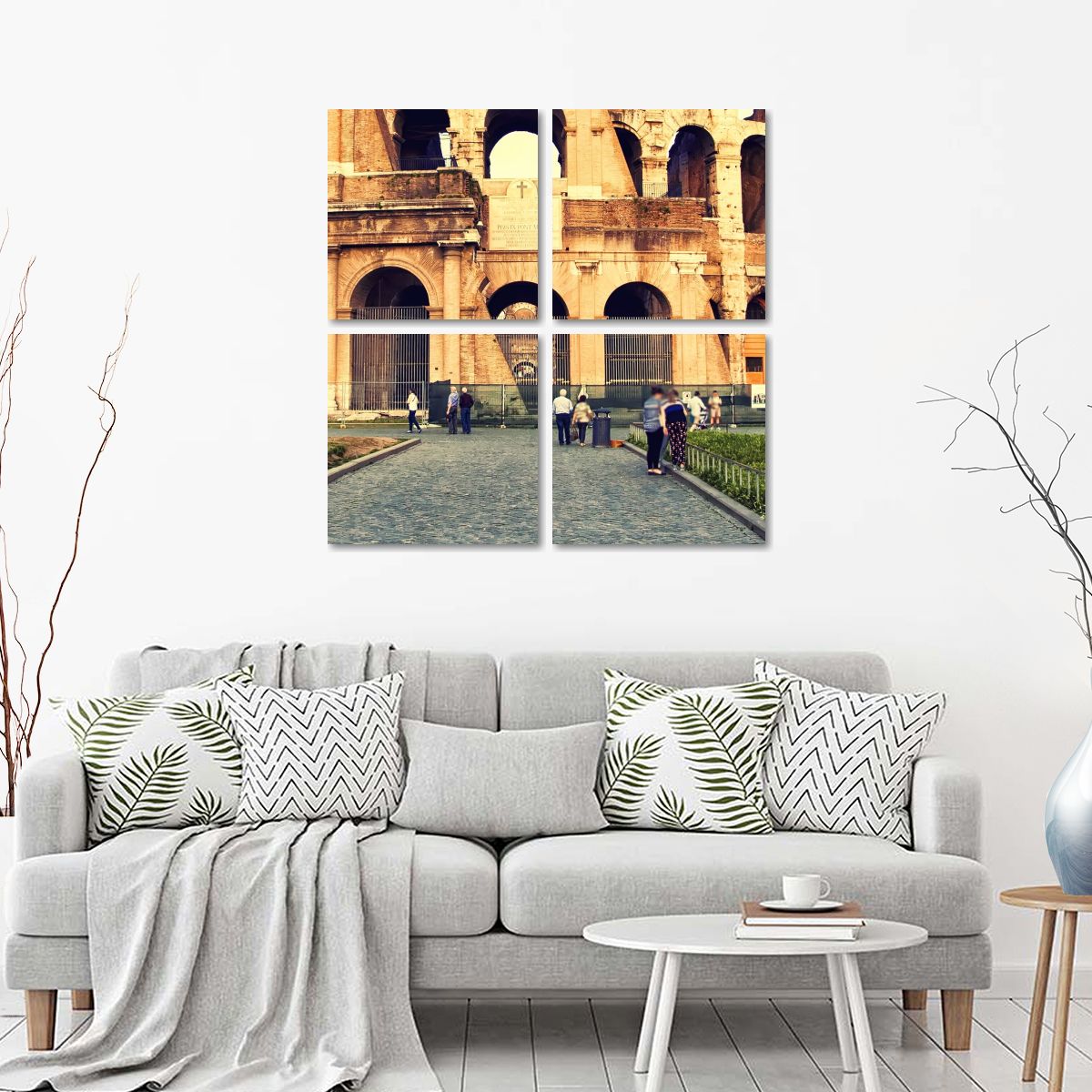 Great Colosseum Multi Panel Canvas Wall Art