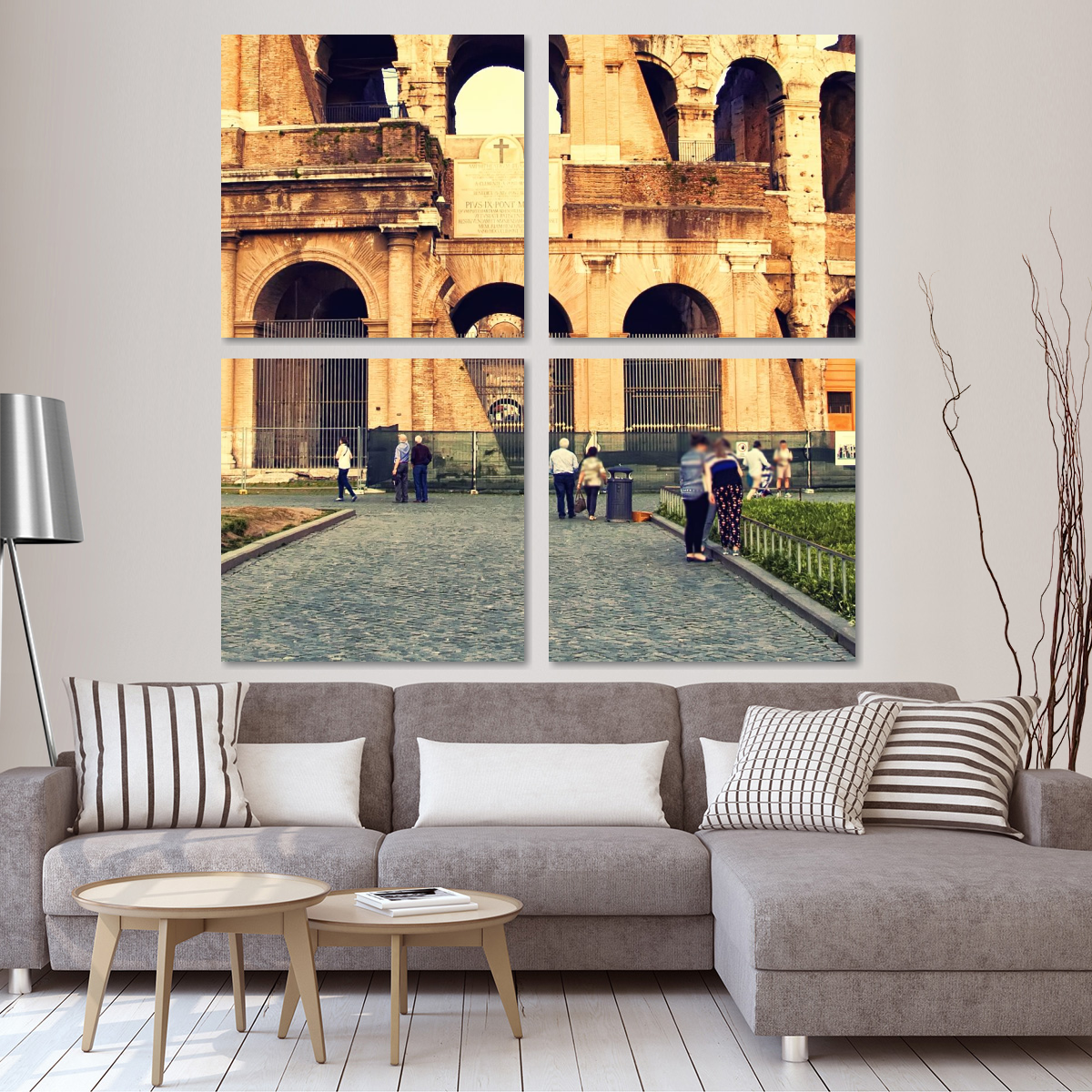 Great Colosseum Multi Panel Canvas Wall Art