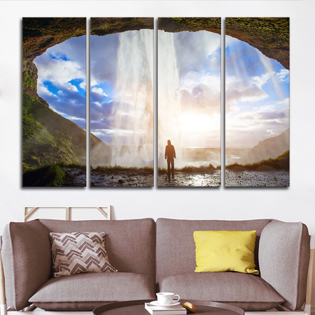 Incredible Waterfall Multi Panel Canvas Wall Art