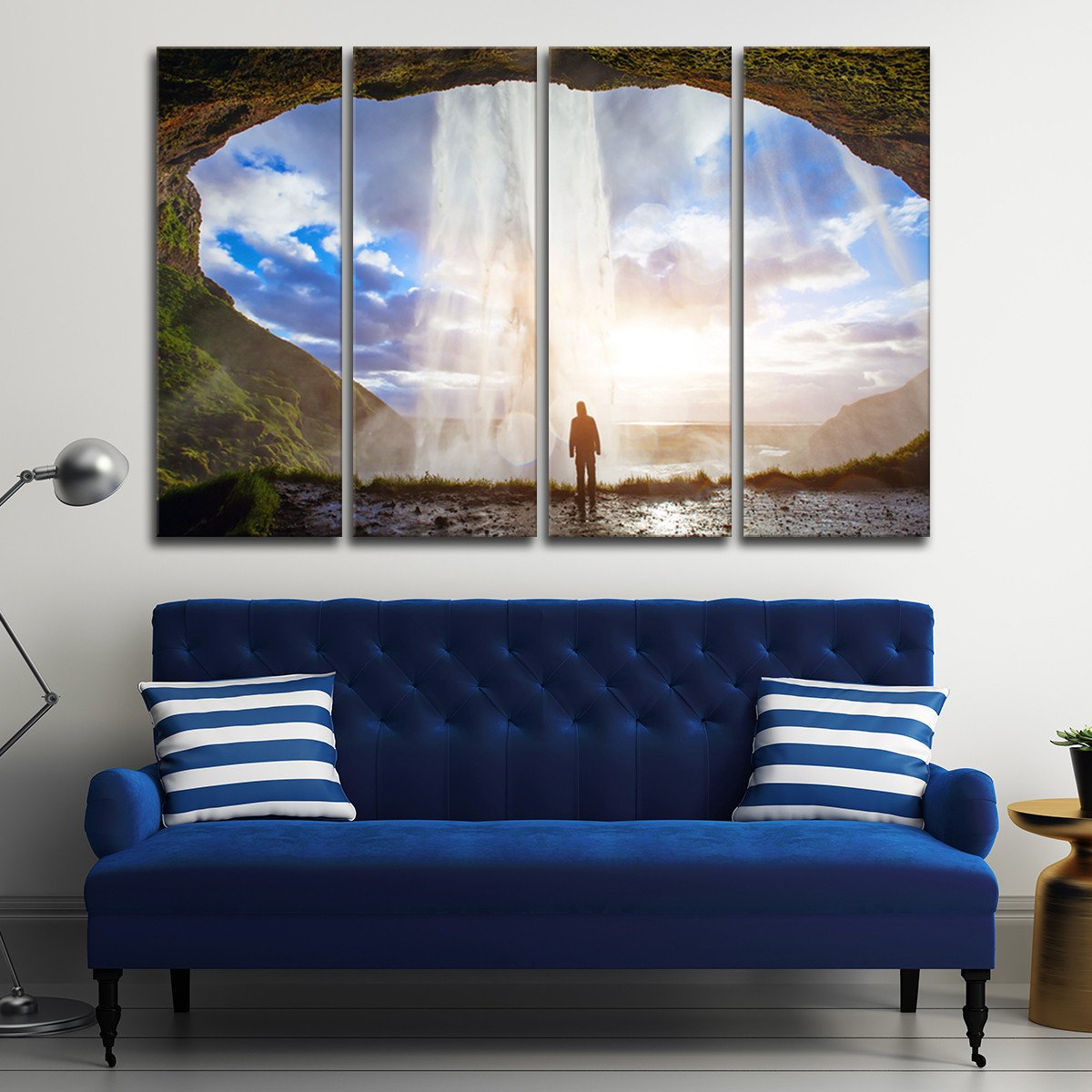 Incredible Waterfall Multi Panel Canvas Wall Art