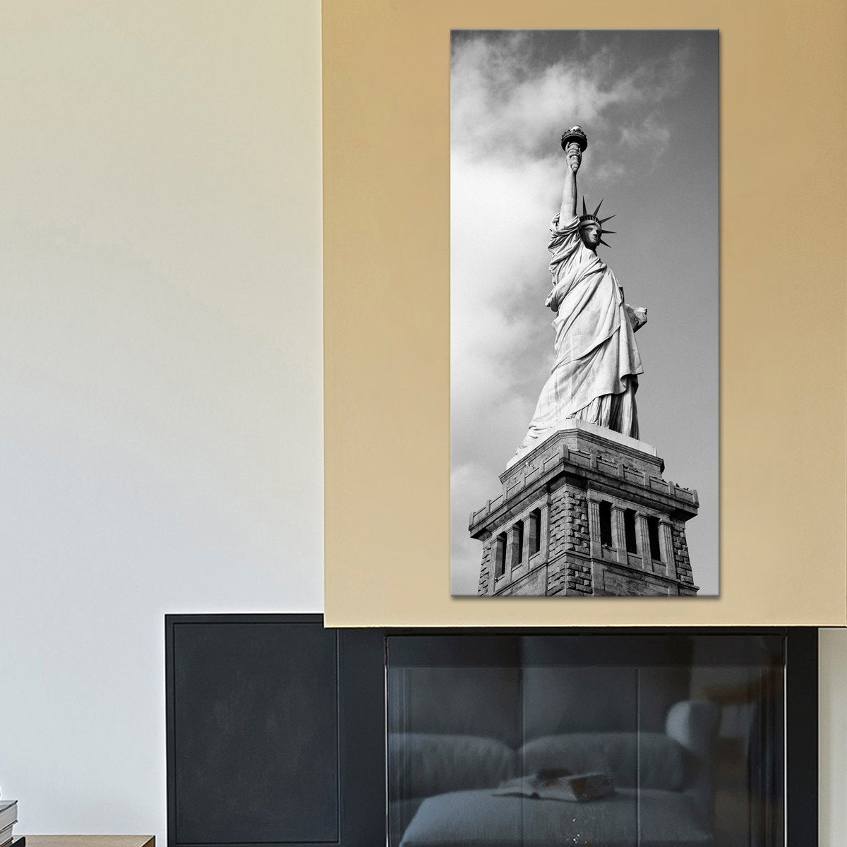 Lady Liberty Multi Panel Canvas Wall Art landmarks ElephantStock 