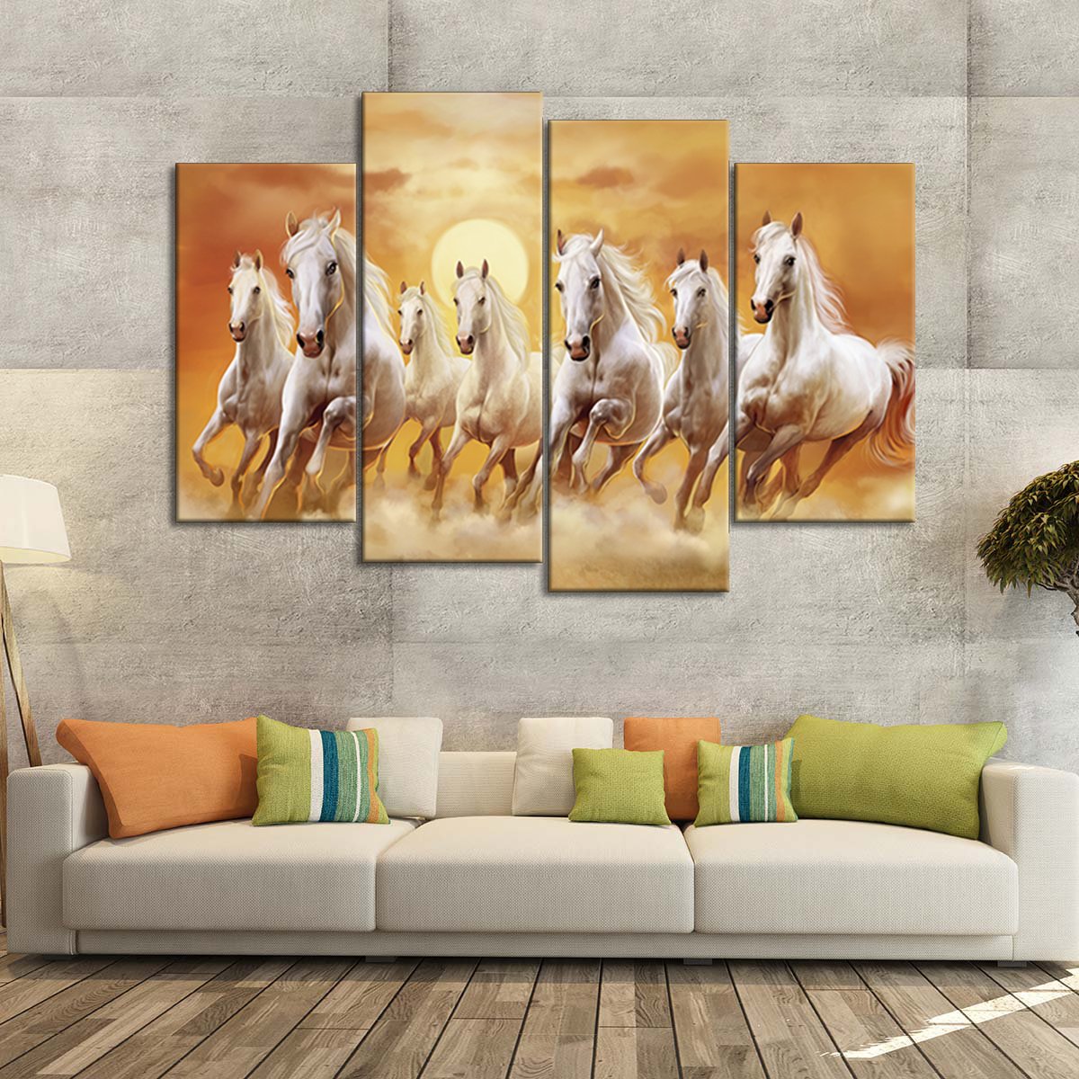 Magnificent Seven Multi Panel Canvas Wall Art