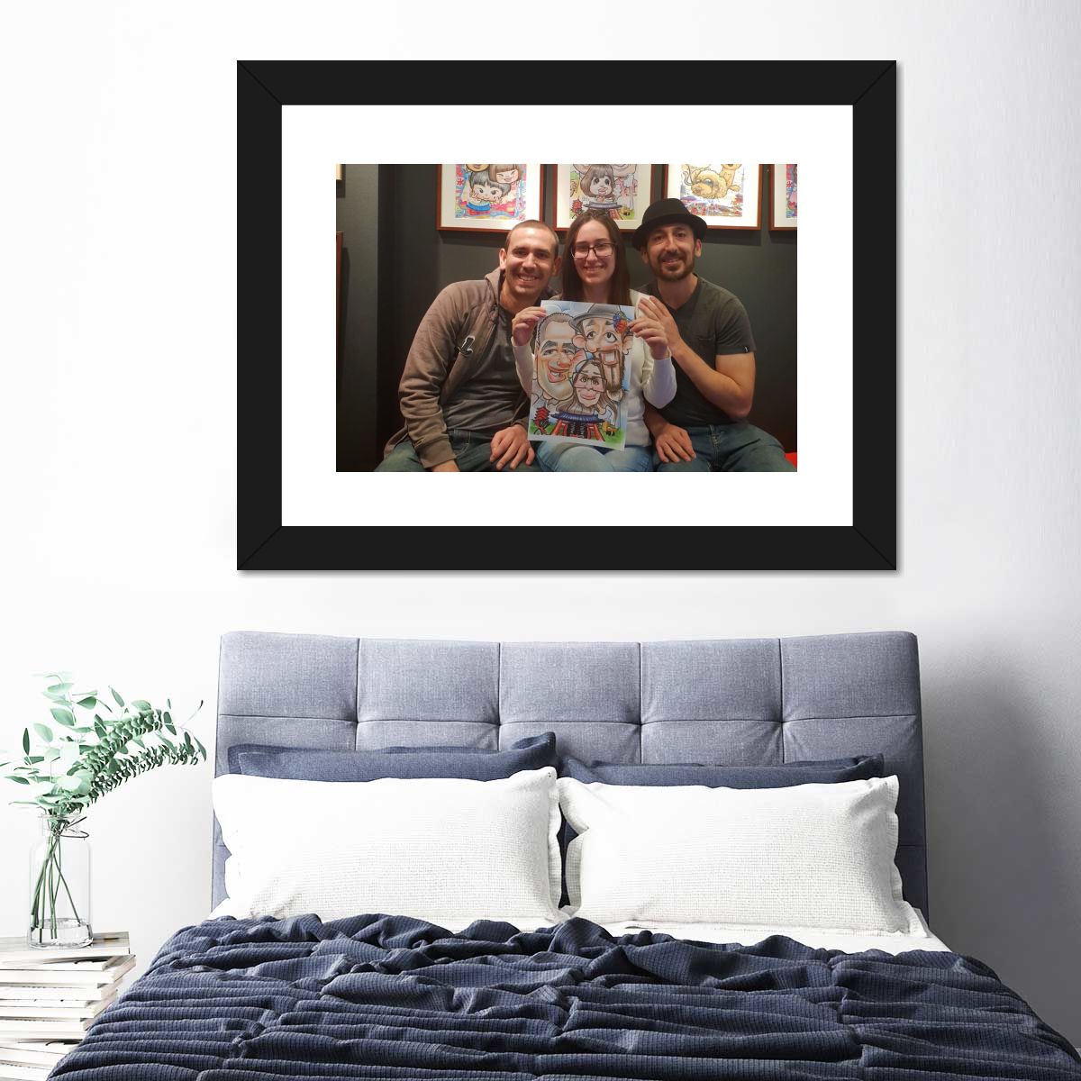 Happy Family Together Japan Multi Panel Canvas Wall Art