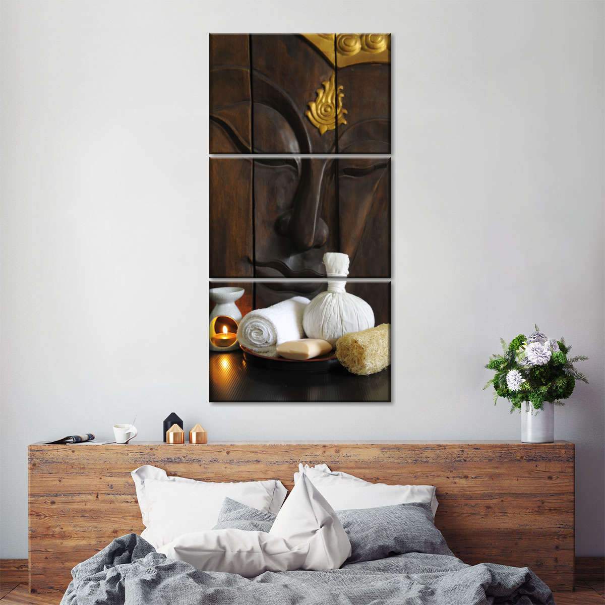 Harmonious Buddha Multi Panel Canvas Wall Art
