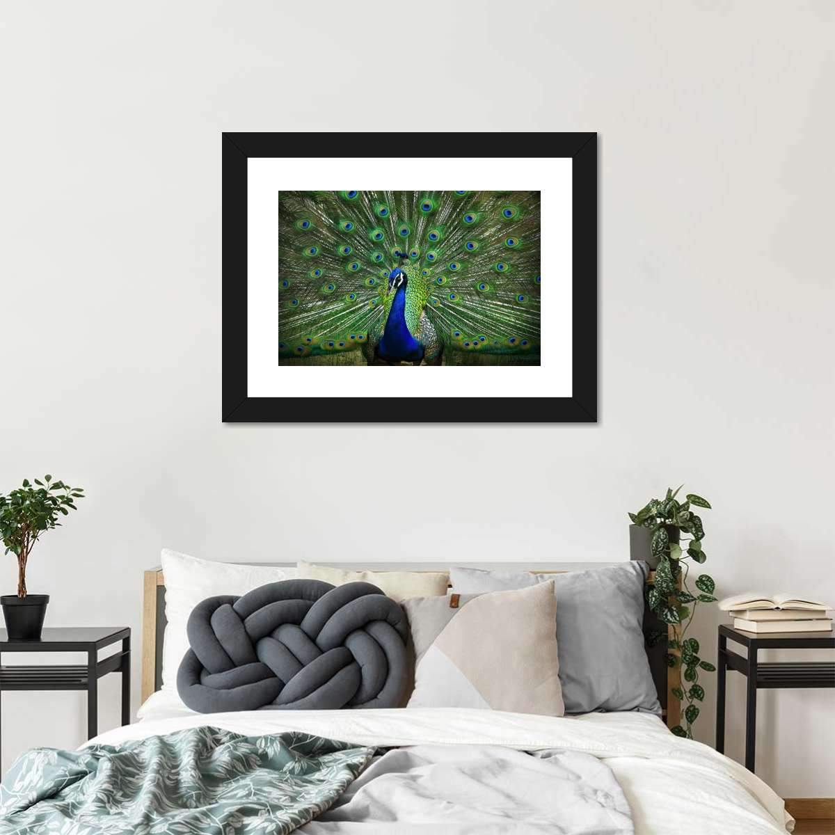 Peacock Feathers Multi Panel Canvas Wall Art