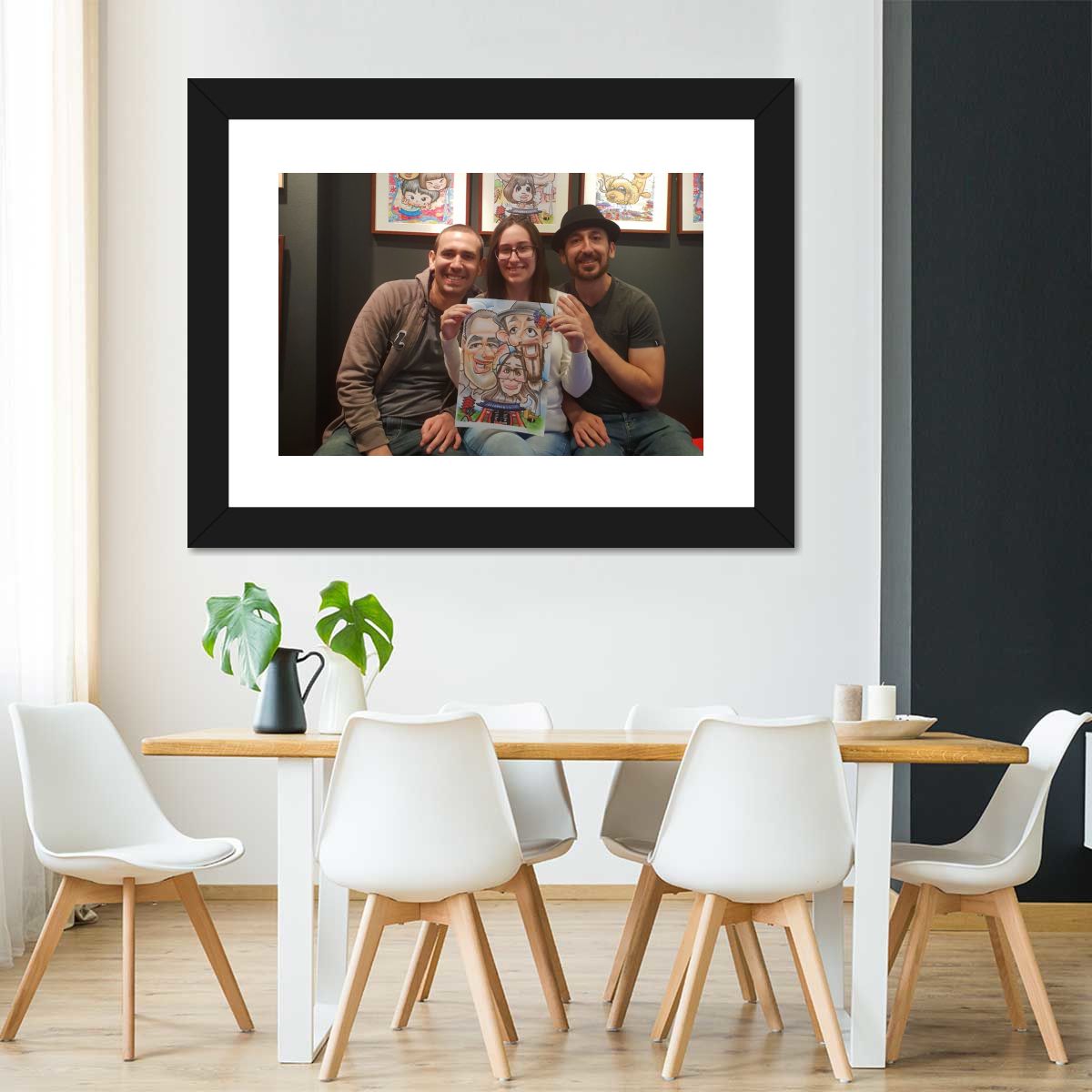 Happy Family Together Japan Multi Panel Canvas Wall Art