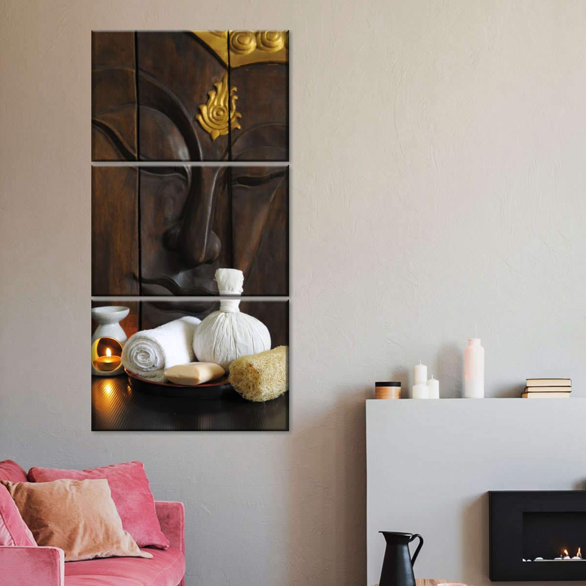 Harmonious Buddha Multi Panel Canvas Wall Art