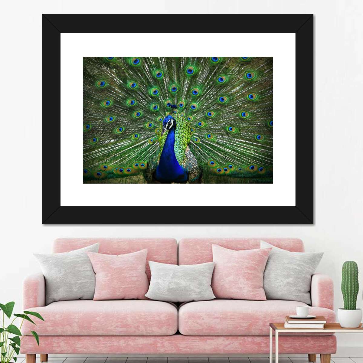 Peacock Feathers Multi Panel Canvas Wall Art