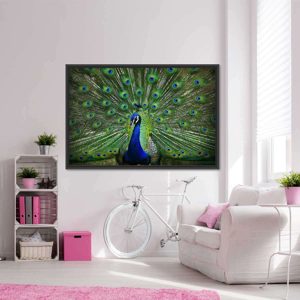 Peacock Feathers Multi Panel Canvas Wall Art