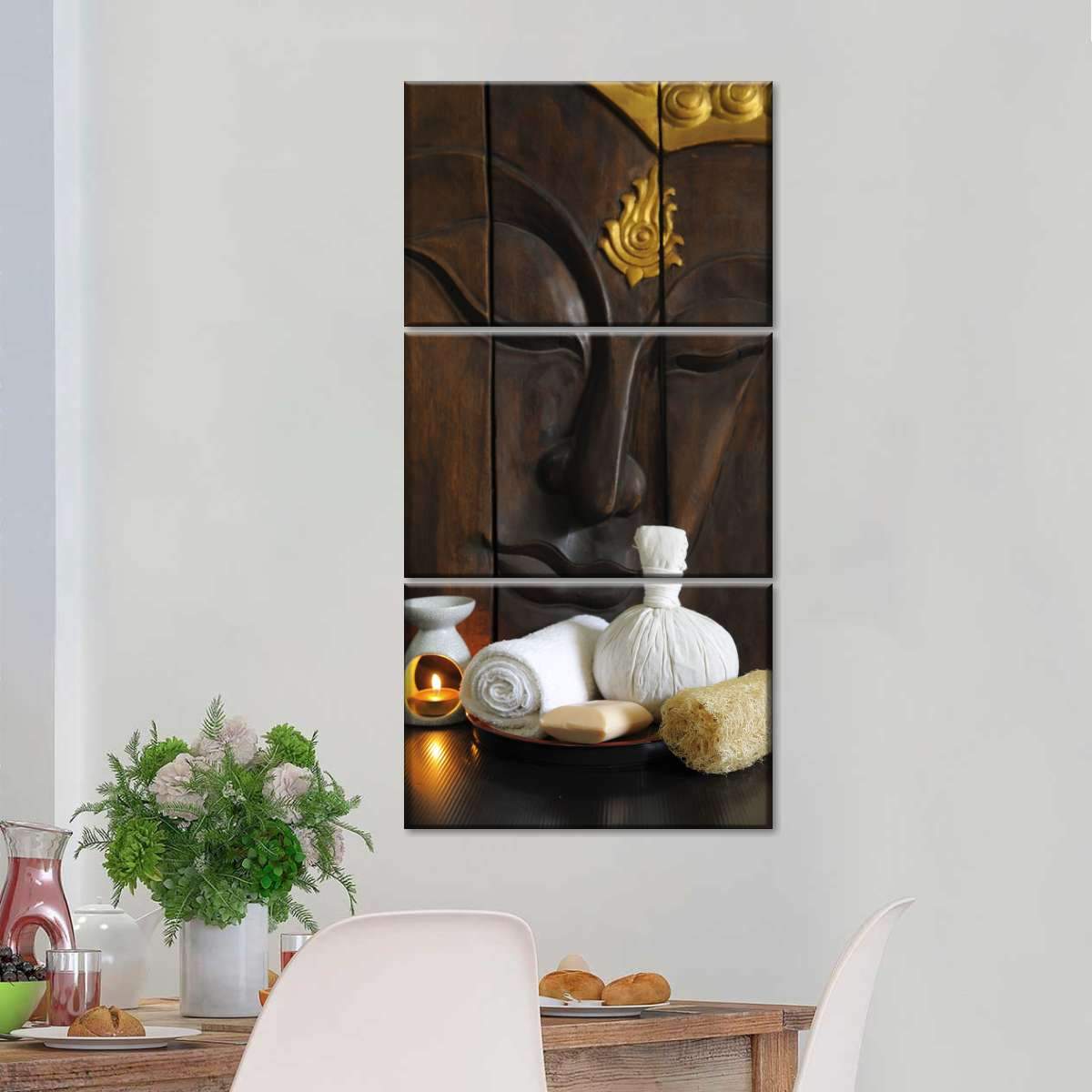 Harmonious Buddha Multi Panel Canvas Wall Art