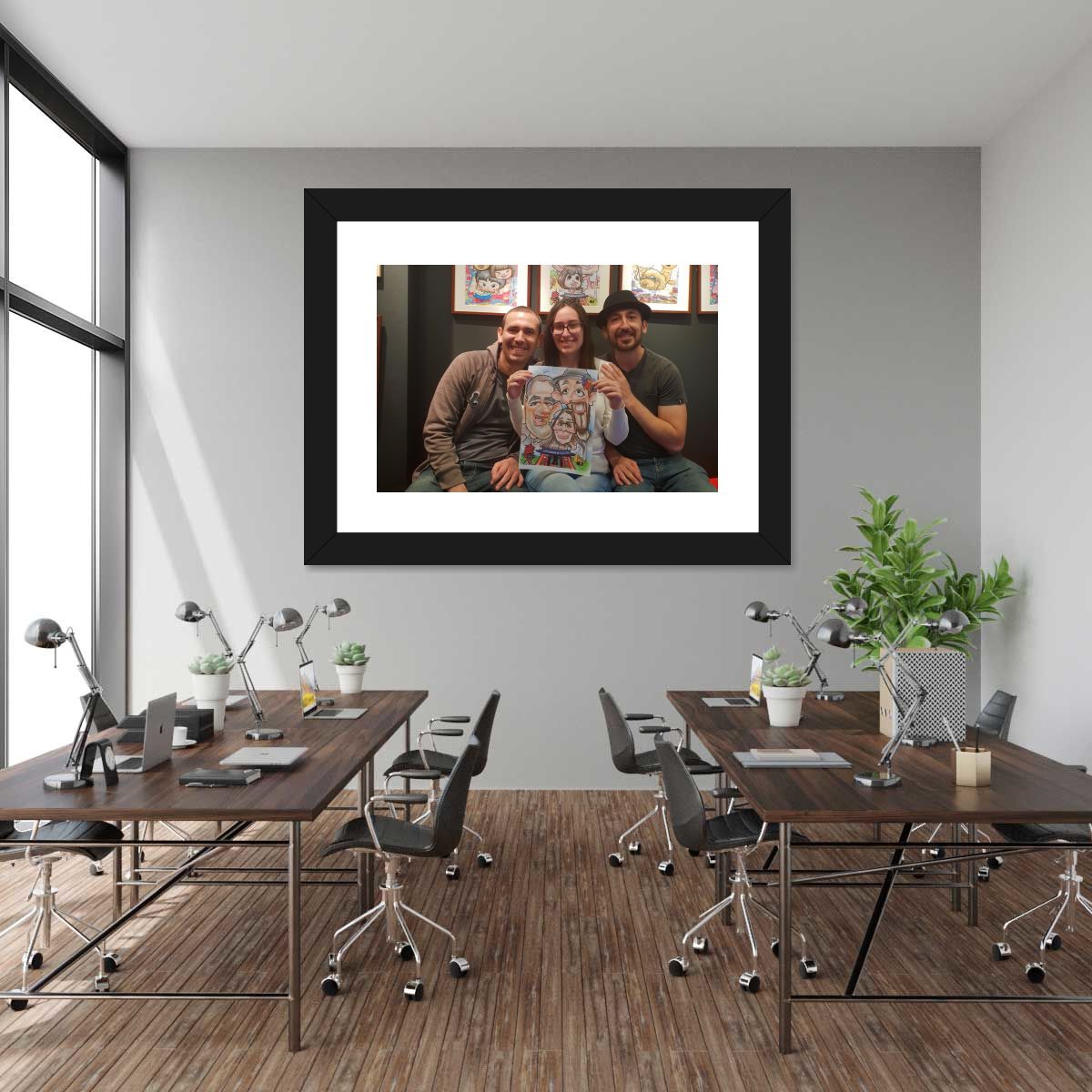 Happy Family Together Japan Multi Panel Canvas Wall Art