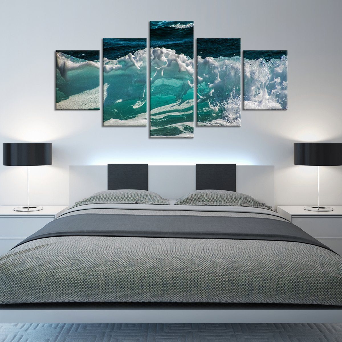 Small Splash Multi Panel Canvas Wall Art