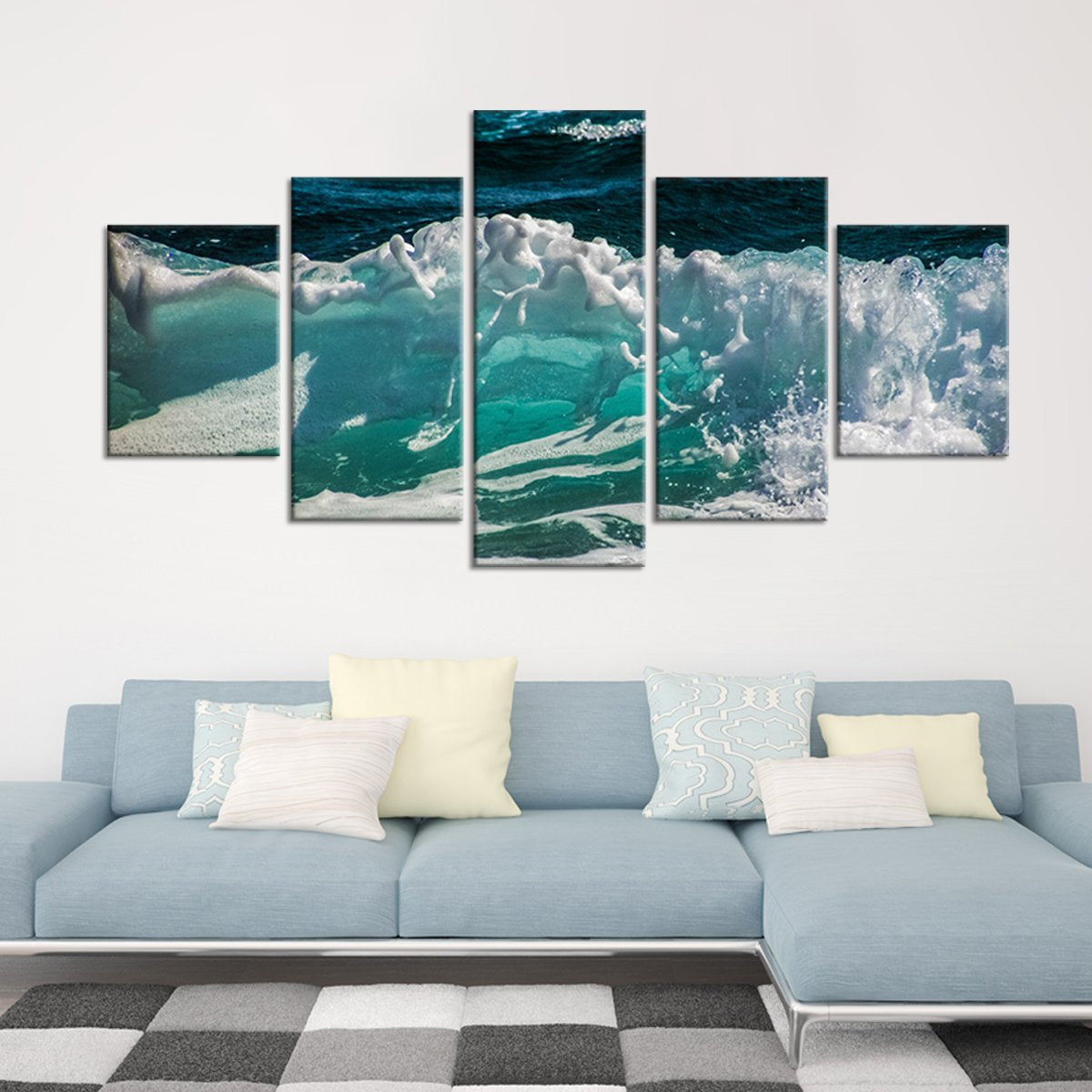 Small Splash Multi Panel Canvas Wall Art