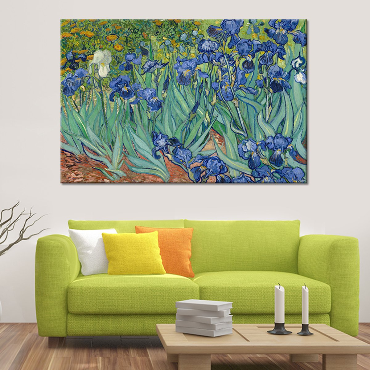 Irises Multi Panel Canvas Wall Art
